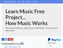 Tablet Screenshot of learnmusicfree.com